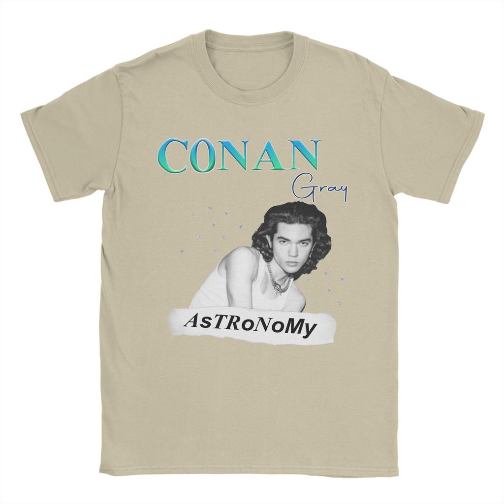 Astronomy Conan Gray T-Shirts Men Novelty Cotton Tees Round Neck Short Sleeve T Shirt 4XL 5XL 6XL Clothing