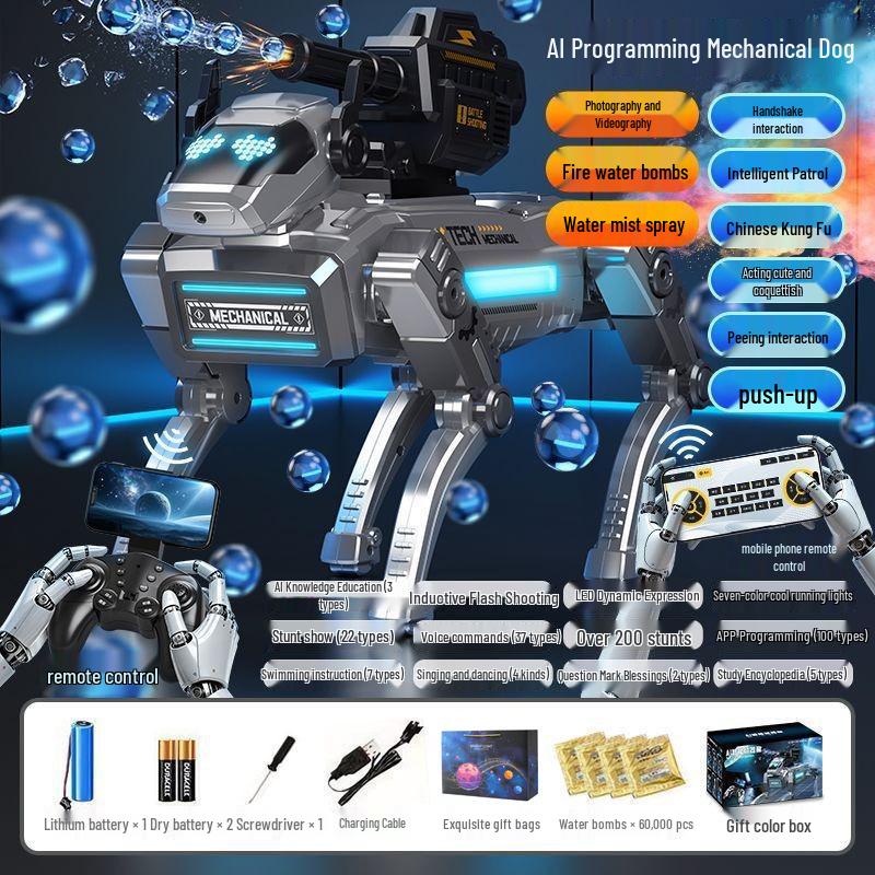 Yushu Bionic AI Robot Dog: Intelligent Remote-Controlled Pet with Somersault Ability