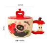 Cartoon Cat, Apple Mug, High-Value Ceramic Cup With Lid, Souvenir Gift, Girl Couple Household Water Cup With Lid