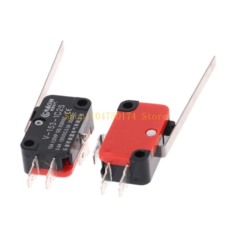 10pcs V-153-1C25 Limit Switches Long Straight Hinge Lever Type SPDT Micro Switch top sale