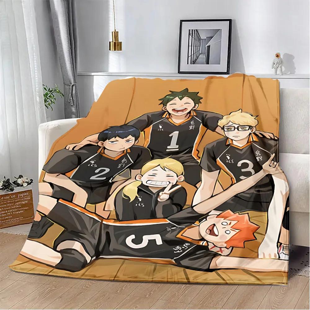 Japan Anime Haikyuu Printed Blanket Picnic Blankets Warm Blanket Soft and Comfortable Blanket Home Travel Birthday Gift