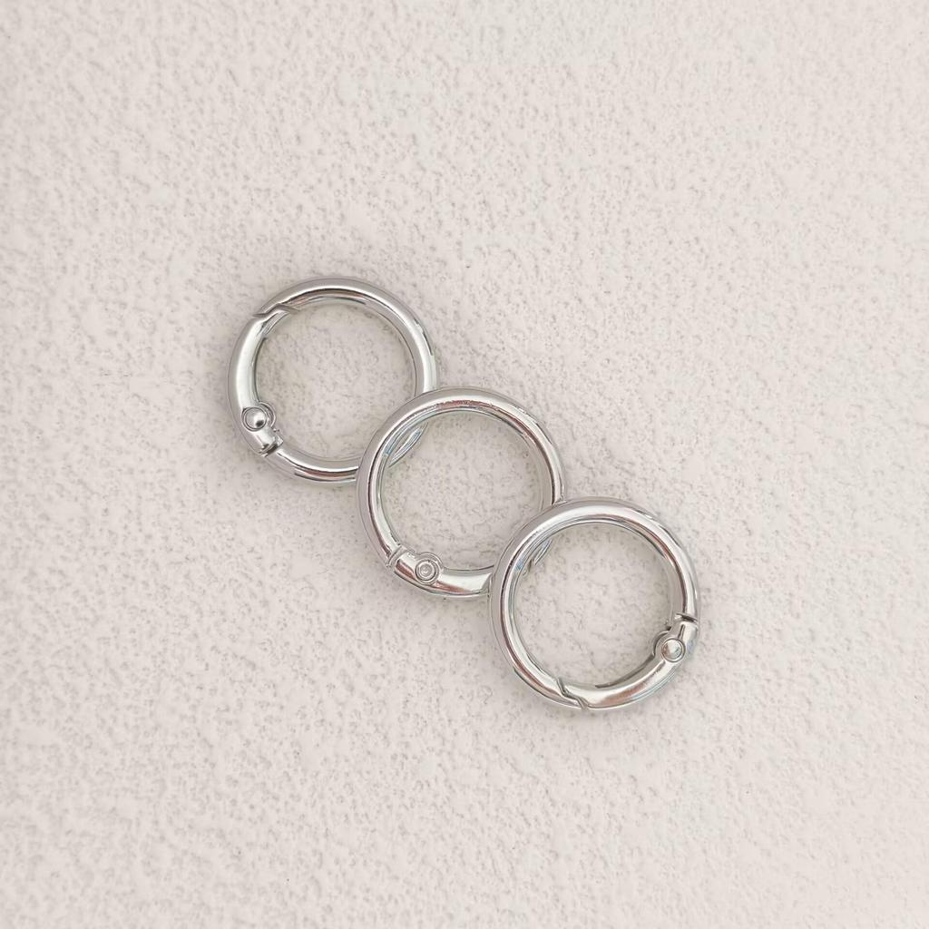 Metal Spring Snap Ring Keychain Luggage Accessory Keyring Pendant for DIY Mobile Phone Lanyard