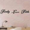 3 Pieces Metal Word Sign Set – Black Rustic 'Faith,' 'Family,' and 'Love' Wall Art, Elegant and Inspirational Metal Wall Decor