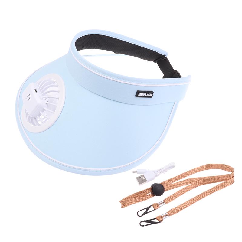 Breathable Cooling Fan Hat Usb Rechargeable Fans Hat Outdoor Travel Sun Hat Empty Top Large Brim With Fan For Women Gifts
