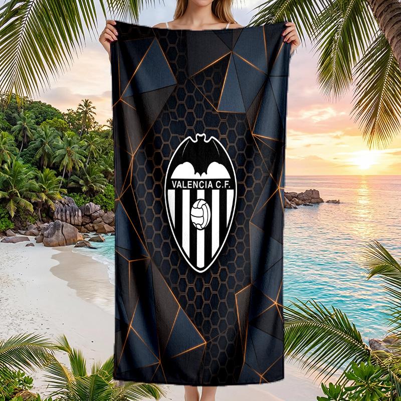 Valencia FC print Quick Dry Beach Towel Microfiber Absorbent Portable Travel Swimming Towel