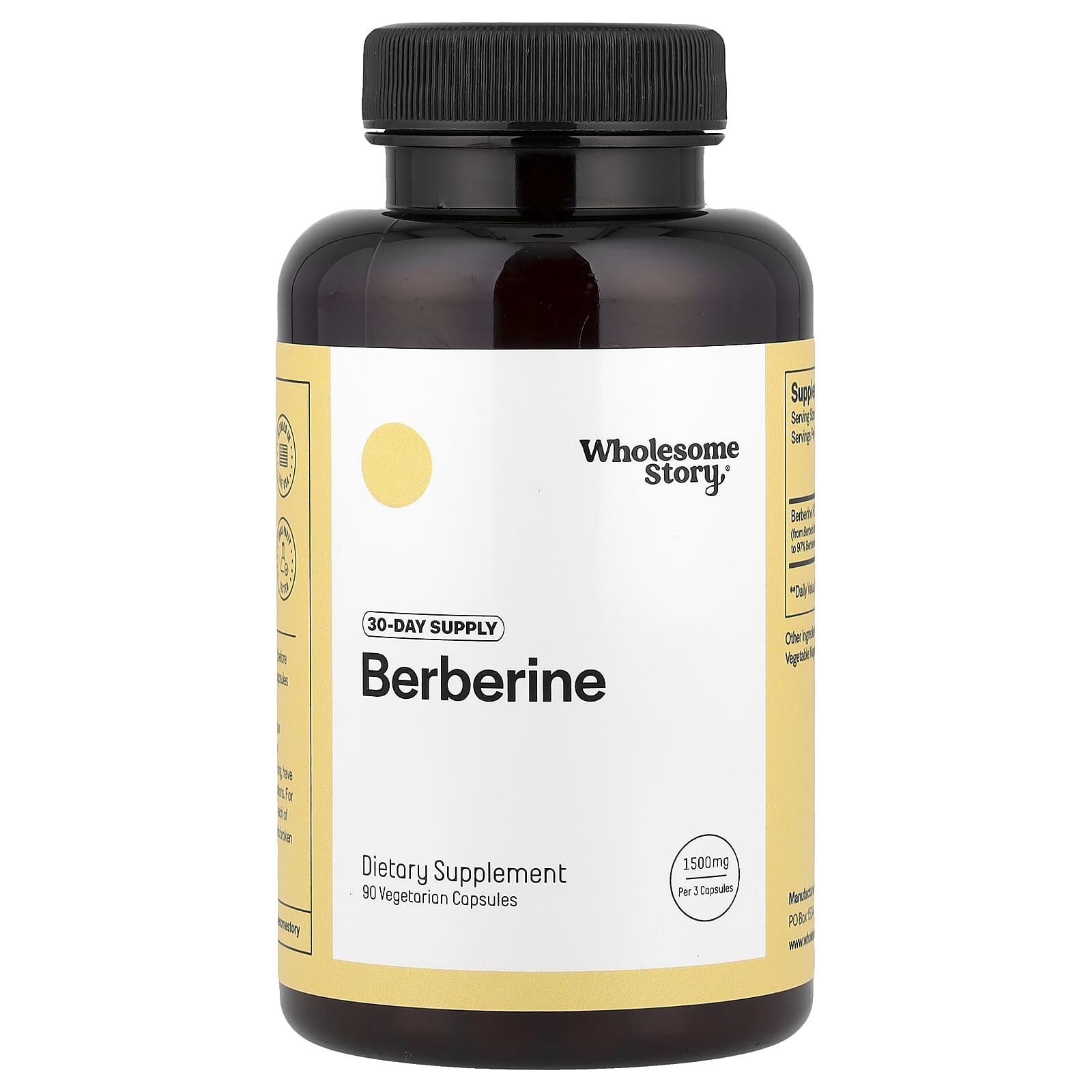 

Berberine, Veggie Capsules 90 (500Mg per Capsule)