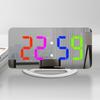 RGB Digital Alarm Clock with Color Changing Lights Desk Clock with Snooze, Dimmer,Dual USB, 1 Alarms