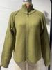 Solid Stand Collar Zip Knitted Cardigan Top Sweater Jacket
