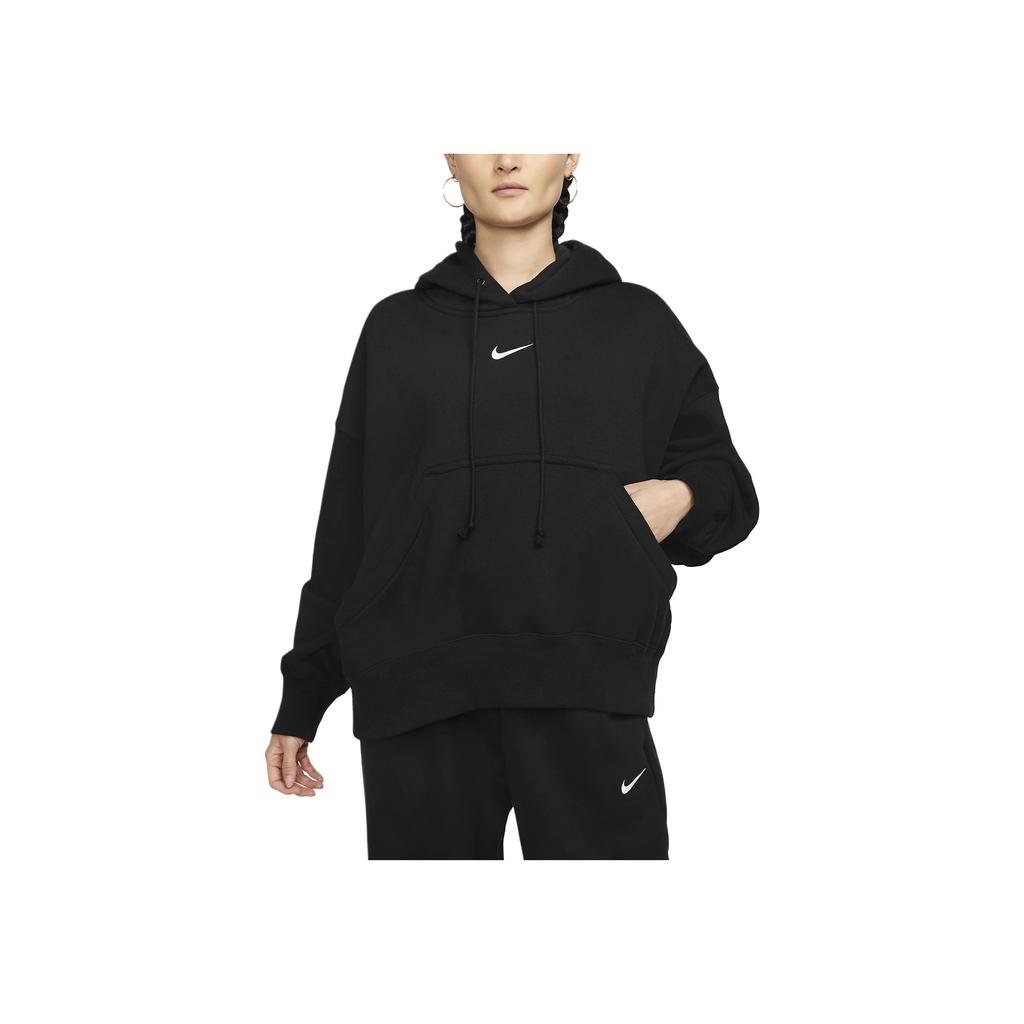 Nike Sudadera con capucha para mujer con logo estampado Negro DQ5859-010