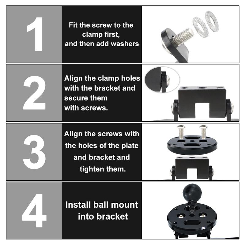 Fit For DUCATI Monster Streetfighter Hypermotard Multistrada Desert X Motor Handlebar Clamp GPS Mount Navigation Bracket Holder