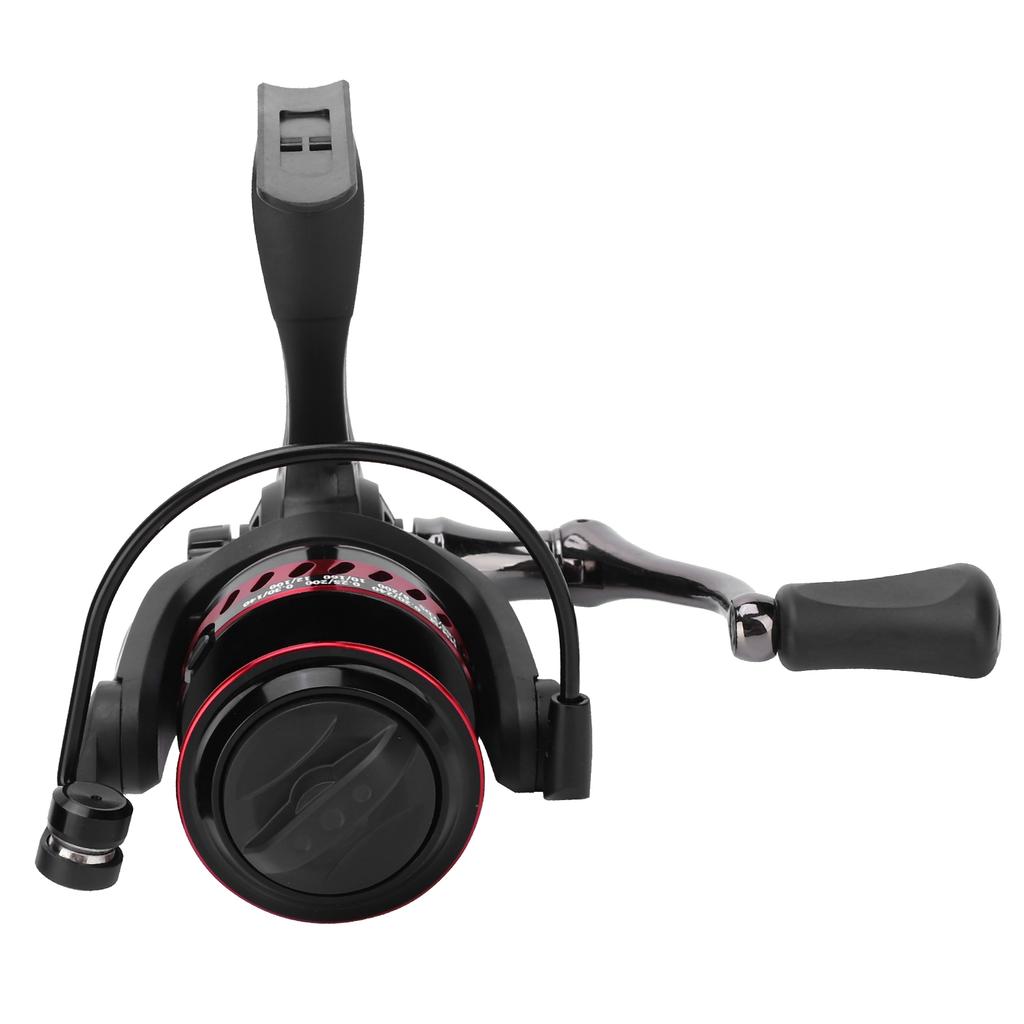 Portable Metal Sea Rod Spinning Fishing Line Reel Rocking Raft Fishing Accessoryred black