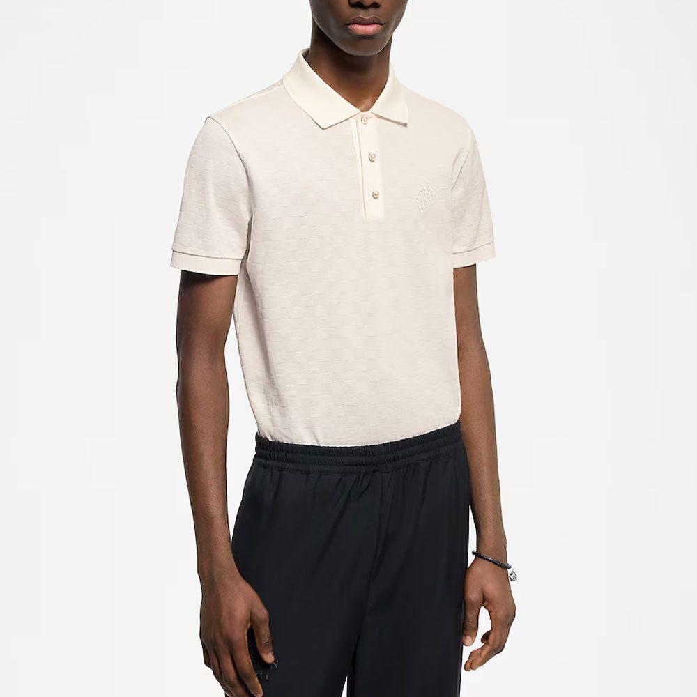 Lv Damier Signature Polo Shirt 1AGIL8