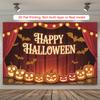 Party Backdrop Halloween Flat Pumpkin Scary Photo Booth Decor Party Decor