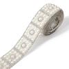 Faux Pearl Rhinestone Ribbon 1 Yard Self Adhesive Decorative Strip Elegant White Faux Pearl Accent Strip for Clothing Shoes Phone DIY Crafts