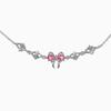 Nuovo Bracciale alla Moda Y2K Raffinato Rosa Dolce Zircone Fiocco Cuore d'Amore Catena per Donne Ragazze Festa Regalo di Compleanno Gioielli