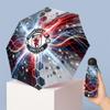 Manchester United Pattern Printed Mini 5 Folds 8 Ribs Compact Umbrella Windproof Waterproof Lightweight Portable Folding