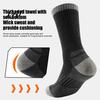 Cushioned Foot Support for Skiing Unisex Cotton Ski Socks Women Men Thermal Snowboard Socks Winter Non Slip Athletic Hosiery Warm Snowboarding
