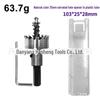 5-Piece High-Speed Steel Sawtooth Hole Opener Drill Bit Set for Aluminum and Iron Plates - 16mm, 20mm, 25mm, 30mm