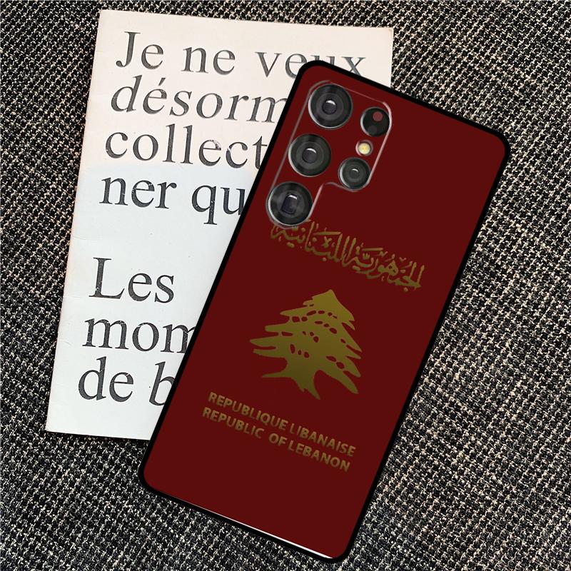 Libanesische Libanon Flagge Hülle Für Samsung Galaxy S24 S25 Ultra S20 S21 S22 S23 Ultra S9 S10 Plus S25 FE Rückabdeckung