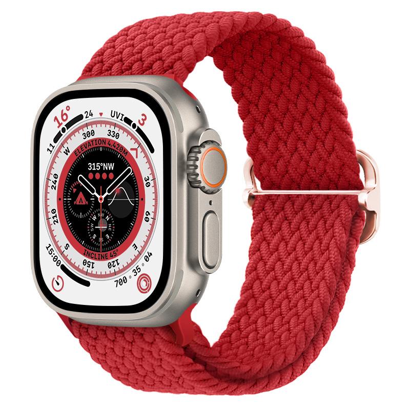 

Нейлоновый ремешок для Apple Watch Band 10 9 8 7 46 мм 45 мм 41 мм Ultra/2 49 мм регулируемый браслет iWatch 6 5 4 SE2 44 мм 40 мм 42 мм ремешок S10-42MM 38 40 41MM