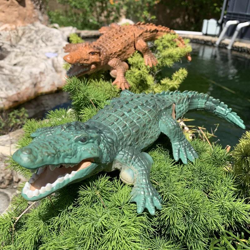 2.4G Rc Simulation Crocodile 4Ch Remote Control Waterproof Electric Interactive Shark Children'S Water Outdoor Pool Toys Gifts