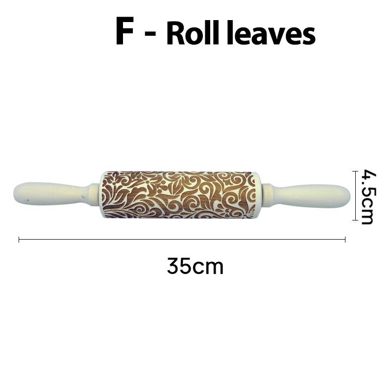 Wooden Christmas Rolling Pins Rock Snowflake Elk Embossing Baking Tool Cookies Biscuit Fondant Cake Patterned Roller Dropship