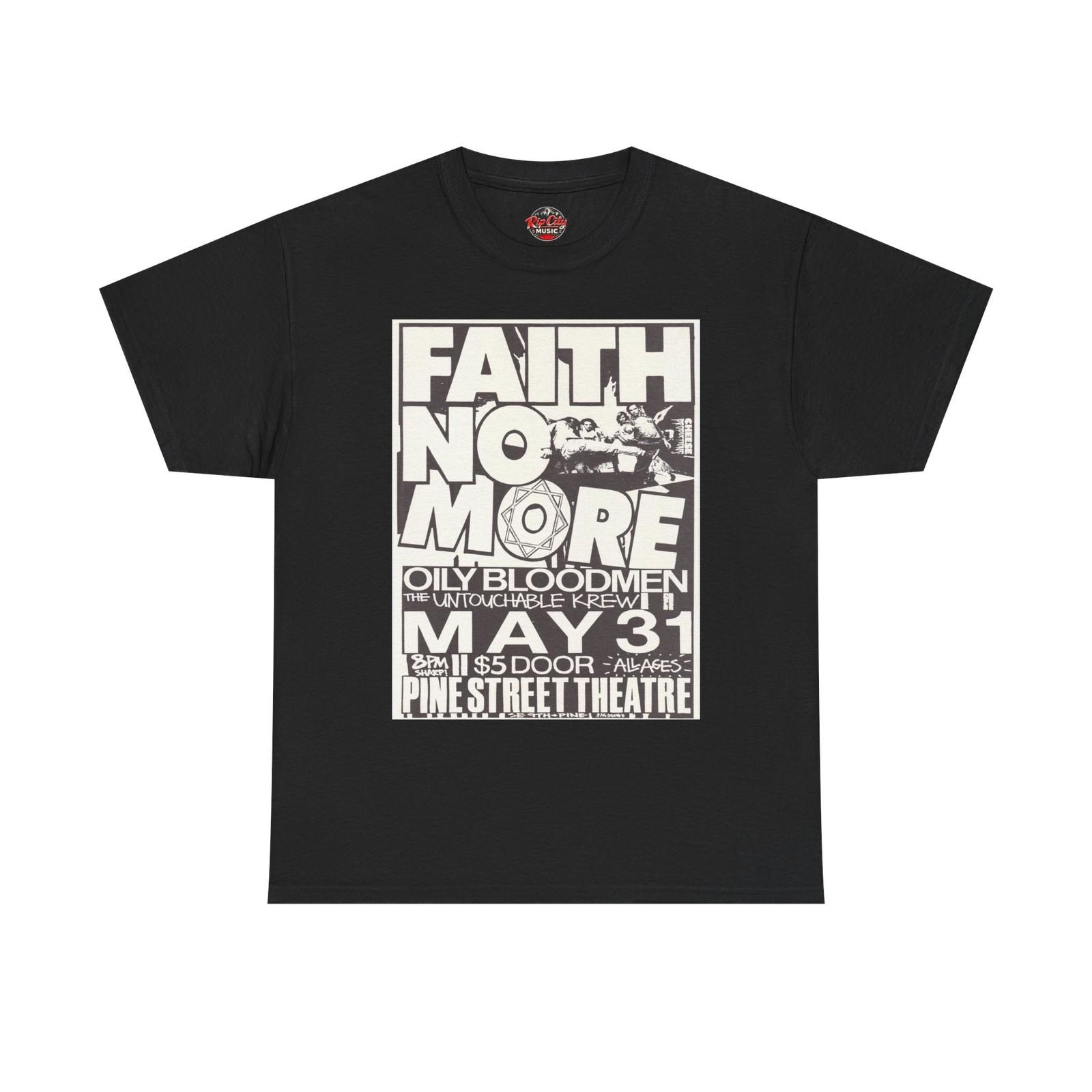 Faith No More May 31 Pine Street Theatre Portland Retro Concert Poster T-Shirt XXXXL