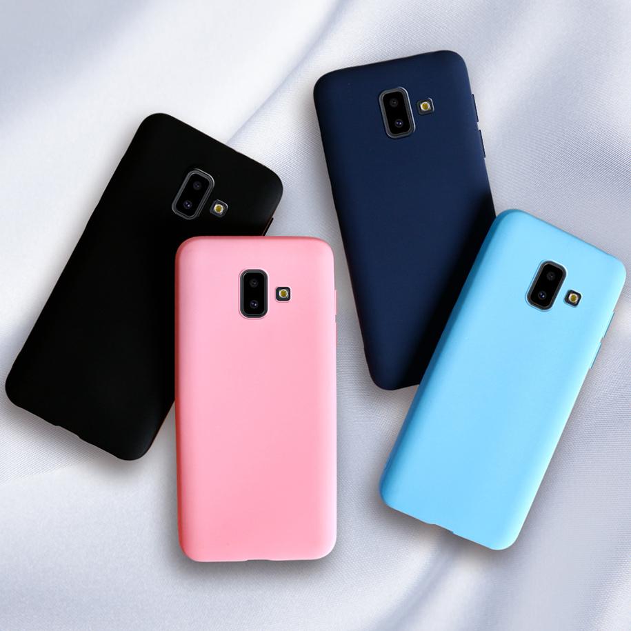 Phone Case For Samsung Galaxy J6 2018 Cover Candy Color For Fundas Samsung J6 2018 J600F J6Plus J6+ J 6 Plus 2018 Case Soft Capa
