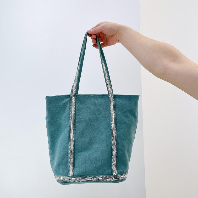 Canvas Large Capacity Tote Bags Contrasting Retro Color One Shoulder Messenger Bag