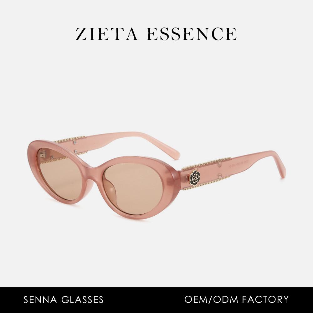 Retro Camellia Cat Eye Sunglasses With Simple Personality And Daily Xiaoxiangfeng Sunglasses