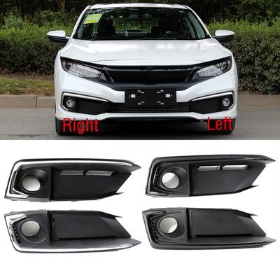 For Honda Civic    Car Front Bumper Fog Lamp Light Cover Frame Foglight Foglamp Trim Lid