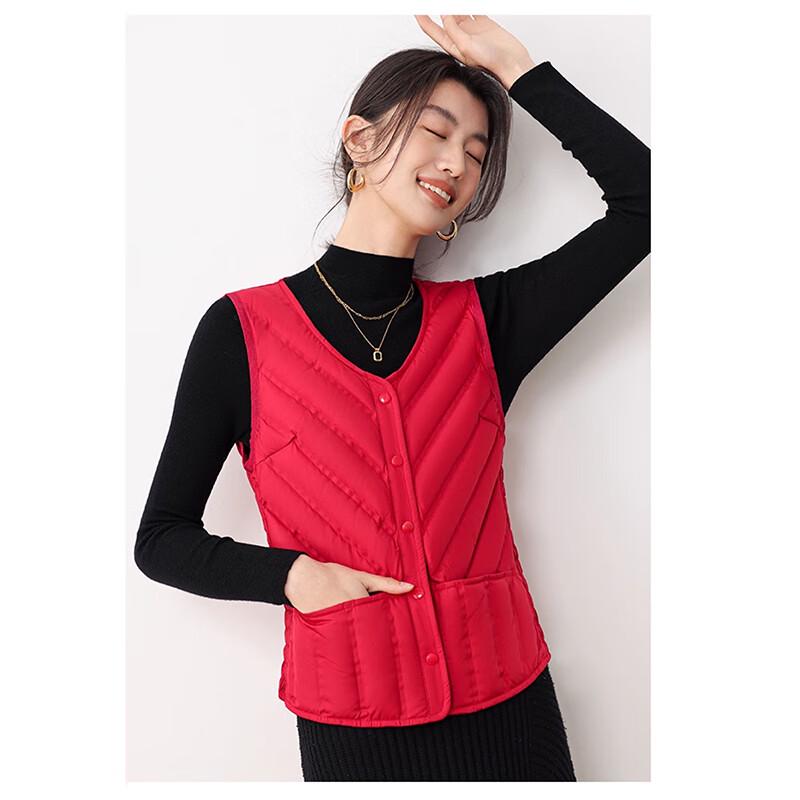 

YAYA Women s Lightweight V-Neck Down Vest 3XL