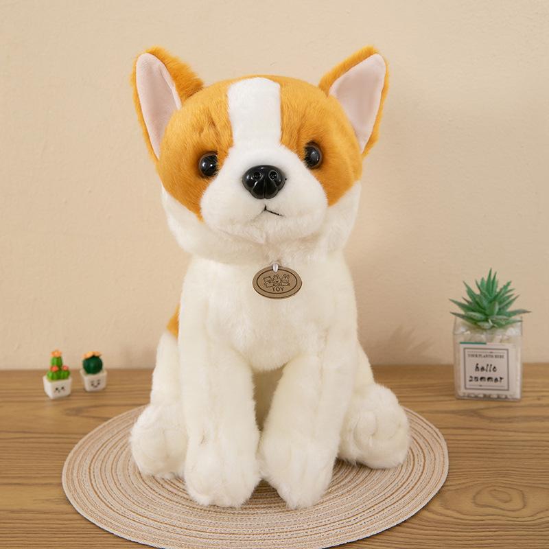 Cute Simulation Schnauzer Plush Toy Dog Doll New Shiba Inu Rottweiler Doll Throw Pillow