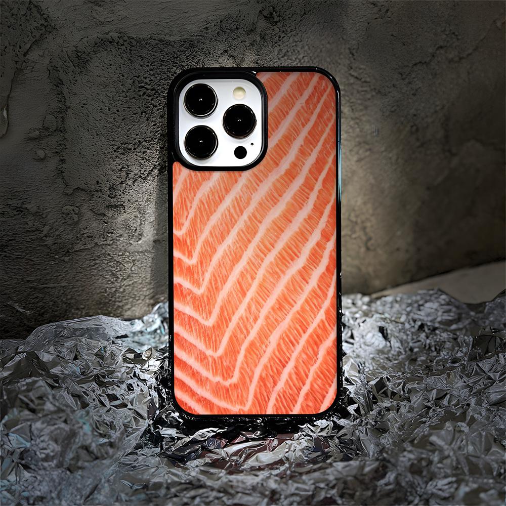 

Funny Salmon Fish Phone Case For iPhone 16 15 14 13 12 11 Pro Max Plus Mini Magnetic Magsafe Wireless Charging Cover iPhone16
