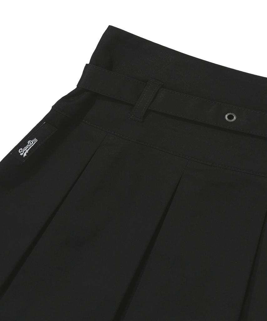 Syupeodeulai W Indiesleez Pleated Skirt Black