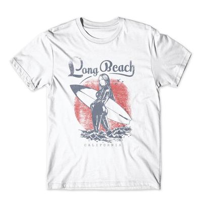 Long Beach Wear 100% Cotton Premium Tee NEW