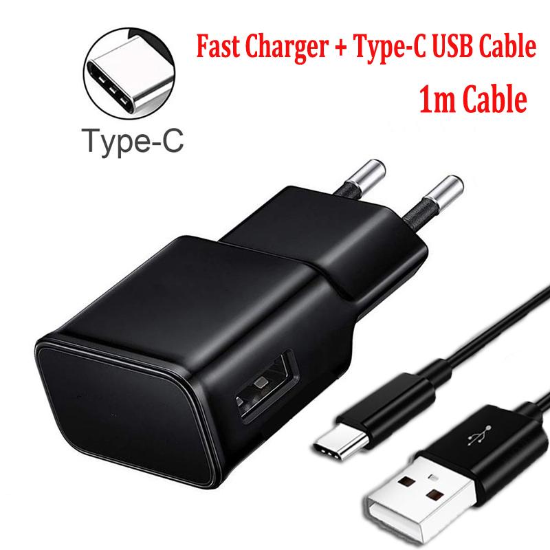 Hurtiglader EU-plugg For OPPO A93 A52 A53 A73 A5 A9 Reno 2 2Z 3 4 Pro USB Reise Telefonadapter 2A Type-c USB Ladekabel