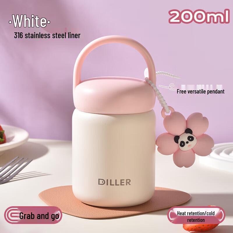 Diller Cherry Blossom Panda Insulated Portable Mug