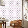 Hearts Wallpaper White and Powder Pink 50x1000