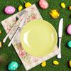 Osterhase Tischset Frühling Tischsets Leinen Tischset Rutschfest Wärmeisolierung Für Ostern Frühling Feiertagsparty Heimdekoration