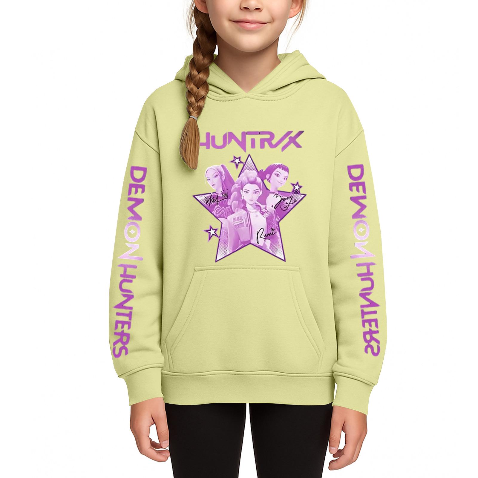 

Детская толстовка с капюшоном для мальчиков и девочек, однотонная, с длинными рукавами и карманом 100 жёлтый