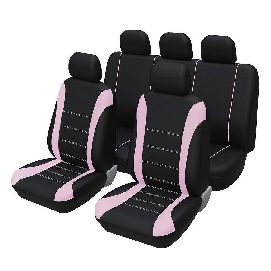 Universal Car and Minivan Seat Cover with Exclusive Waistline Design Fabric Cushion