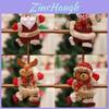 Charming Christmas Dolls Featuring Santa Snowman Elk Bear Perfect For Festive Tree Ornaments
