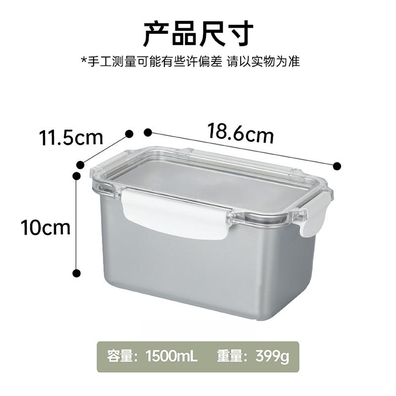 304 Stainless Steel Food Storage Container Airtight Microwave Safe Bento Box with Lock