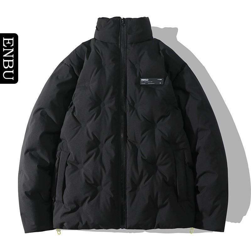 Mens Stand Collar Down Jacket 90% White Duck Warm Winter Coat Casual Loose Fit Youth