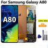 Tela AMOLED de 6,66" Para Samsung Galaxy A80 Tela LCD Montagem do Digitalizador da Tela de Toque Peças de Reposição de Tela para Samsung A80