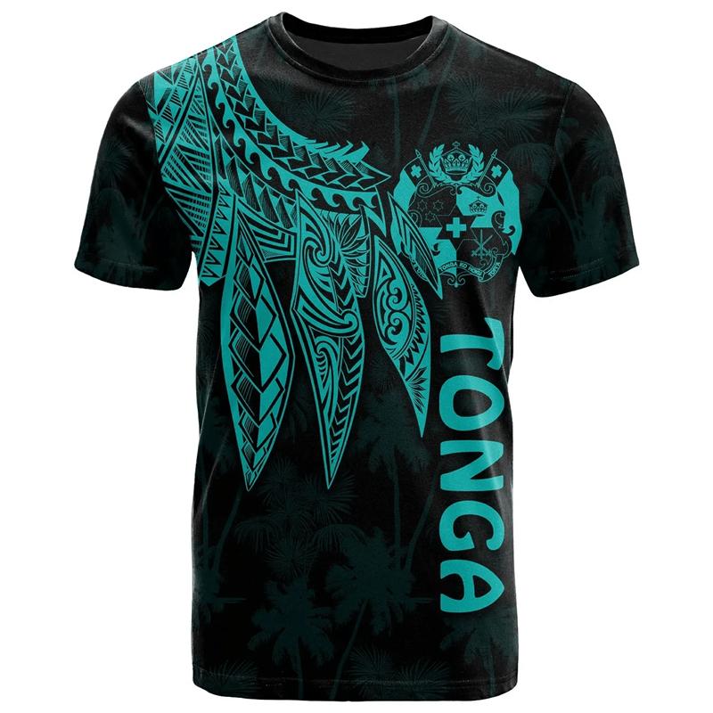 Polynesia Style Tonga Emblem 3D Printing T Shirt For Men Women Tonga National Day Casual Fashion T-shirts Male Clothing Tees Top
