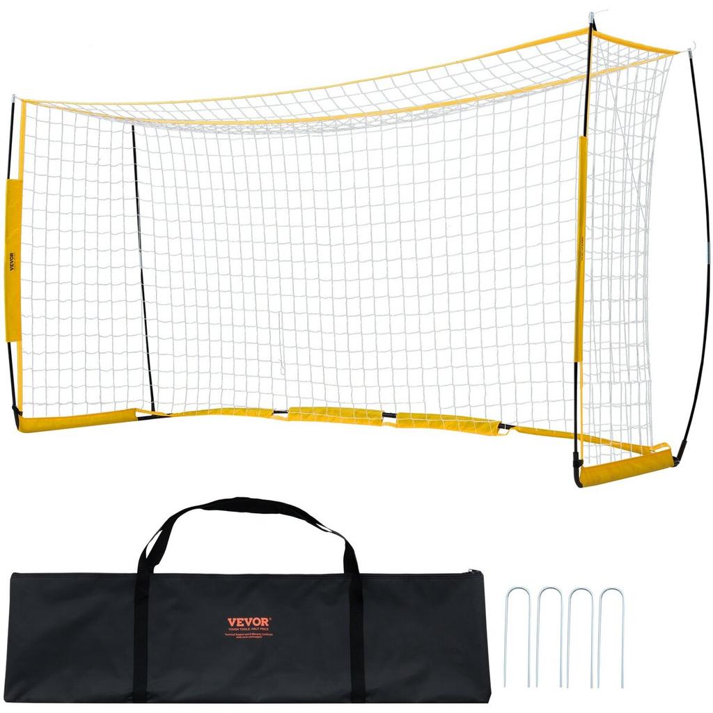 12x6 Ft Portable Soccer Goal Kids Soccer Net Carry Bag Backyard Training