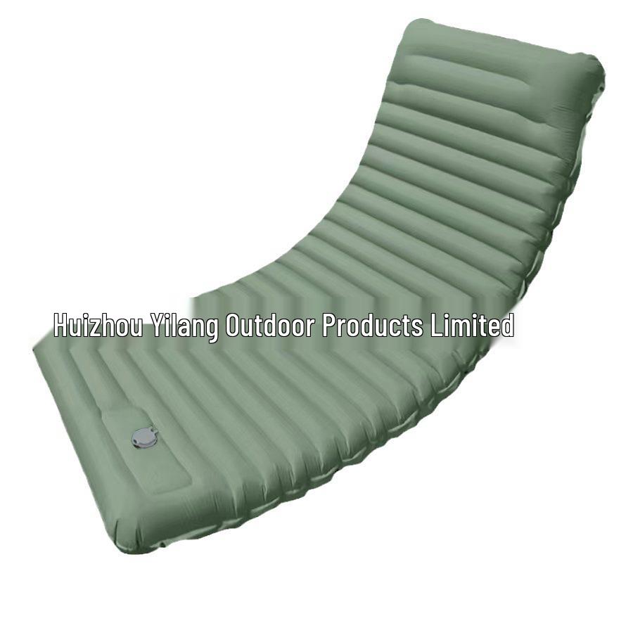Portable TPU Inflatable Mattress with Foot Pump - Ideal for Camping, Beach, and Picnics