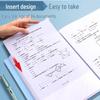 A4 Morandi Data Book: Transparent Inner Page Multi-Layer PP Folder for Office File Storage.
